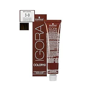 Schwarzkopf Professional Igora Color 10 Dark Brown 3-0 Hair Color 60ml