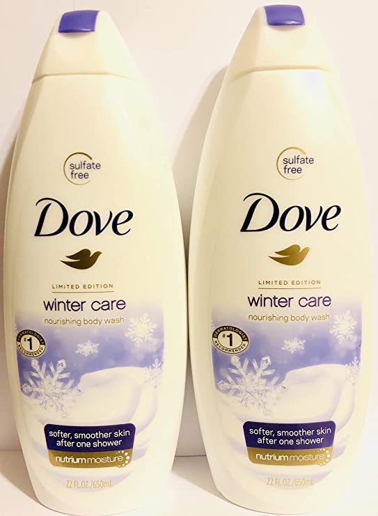 Dove Nourishing Body Wash - Limited Edition Winter Care - Net Wt. 22 FL OZ (650 mL) Per Bottle - Pack of 2 Bottles