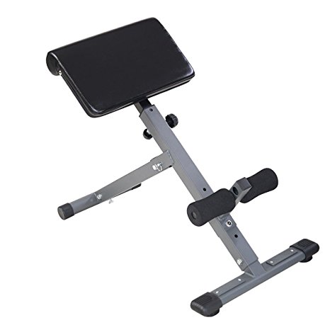 Goplus Adjustable AB Back Bench Hyperextension Exercise Abdominal Roman Chair