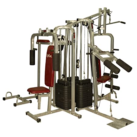 Lifeline MYSPOGA_1512399_6ST3w Other 6 Station Home Gym - 3 Weight Lines, Others (Multicolor)