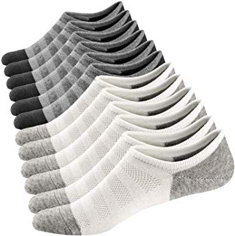 Mens No Show Socks Casual Invisible Socks Thin Sneakers Sports Socks Low Cut Liner Cotton Sock Non-Slip