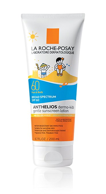 La Roche-Posay Anthelios Dermo SPF 60 Kids Sunscreen with Antioxidants and Vitamin E, 10.1 fl. oz.