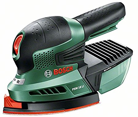 Bosch PSM 18 LI Cordless 18 Volt Li-Ion Multisander (baretool: supplied without battery/without charger)