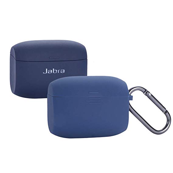 Jabra Elite Active 65t Silicone Case, Esimen Protective Skin Cover for Jabra Elite 65 Wireless Sports Earbuds (Blue)