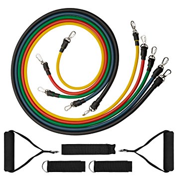 Cymas Resistance Bands,Exercise Band Set for Losing Body, Strengthening Muscle, Shaping Body