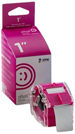 ZINK 1 inch zRoll - A 1 inch wide roll of full color, ink-free ZINK Paper.