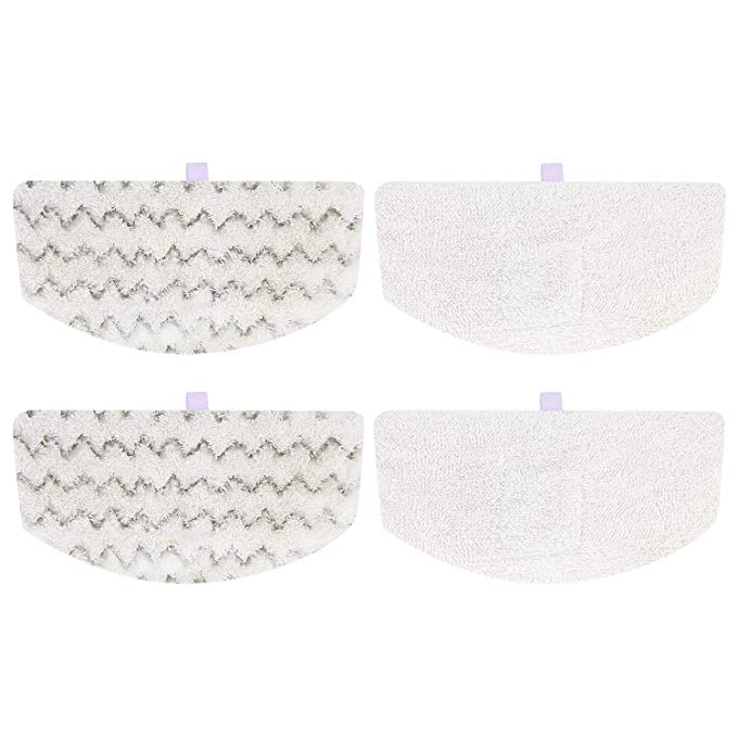 Isingo 4 Pack Steam Mop Pads Compatible Bissell PowerFresh 1806 1940 1544 1440 Series, Replacement Part Model #5938#203-2633