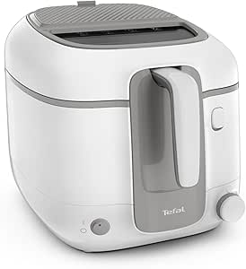 Tefal Friteuse classique, Capacité huile 2,2 L, Capacité frites 1,5 kg, Cuve antiadhésive, Filtration des odeurs, Hublot de contrôle, Super Uno Access FR310030, Blanc