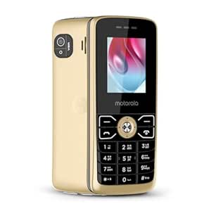 Motorola All-New A50 Dual Sim keypad Phone with Voice Feature | VGA Rear Camera | 1750 mAh Powerful Battery - upto 10 Days standby Time| 6 Indian Languages Input Support | Gold