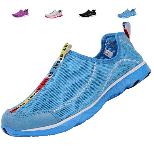 adituo Womens Mens Water Shoes - Perfect For Aqua Water Sports - Mesh Quick Drying - Lightweight, Comfortable and Breathable