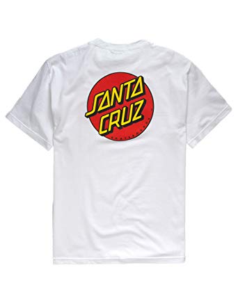 Santa Cruz Mens Classic Dot Regular Short-Sleeve Shirt