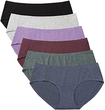 ALTHEANRAY Womens Underwear Seamless Cotton Briefs Panties for Women 6 Pack