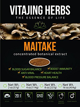 Maitake Mushroom Extract Powder ★★★20:1 CONCENTRATION★★★ (2oz) ★ORGANIC & CONTAMINANT FREE TESTED★