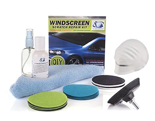 Windshield Scratch Repair and Polishing  DIY Kit, - for wiper blade damage, surface marks and scratches