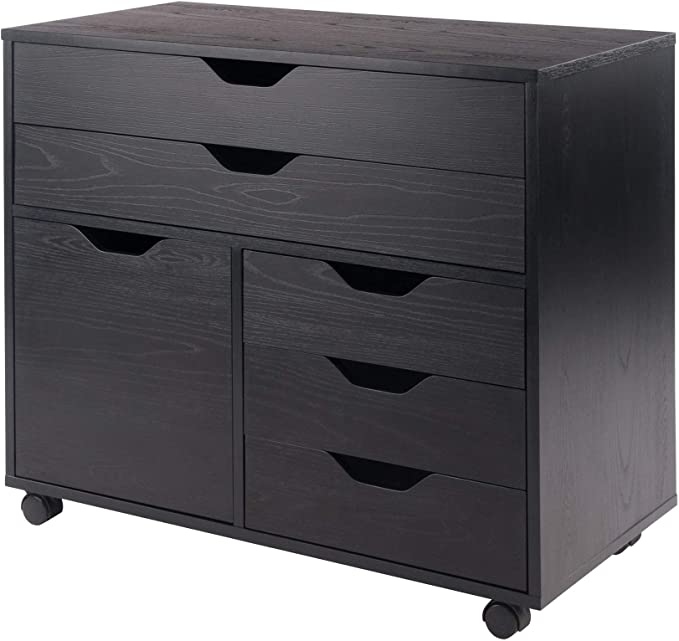 Winsome Wood Storage Cabinet, Black