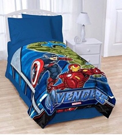 Marvel Avengers Super Plush Twin / Full Micro Raschel Bed Blanket - 62" X 90"