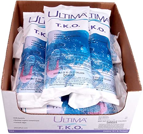 Ultima 40542-12 T.K.O. Chlorinating Shock Treatment for Swimming Pools, 1-Pound, 12-Pack