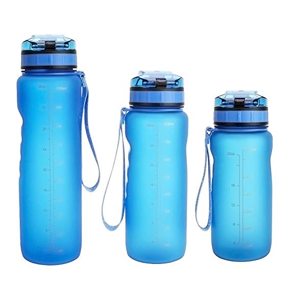 Leak Proof Water Bottle - Wide Mouth Flip Top Lid Water Jug, Big Capacity Sports Fitness Water Bottle Portable Travel Water Bottle(BPA Free)22 oz / 28 oz / 36 oz