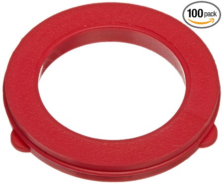 Dixon Valve and Coupling TVW7 Red Vinyl Tuff-Lite Washer for Garden Hose Fitting Pack of 100