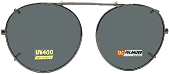 Sunglass Rage Semi Round Polarized Clip on Sunglasses