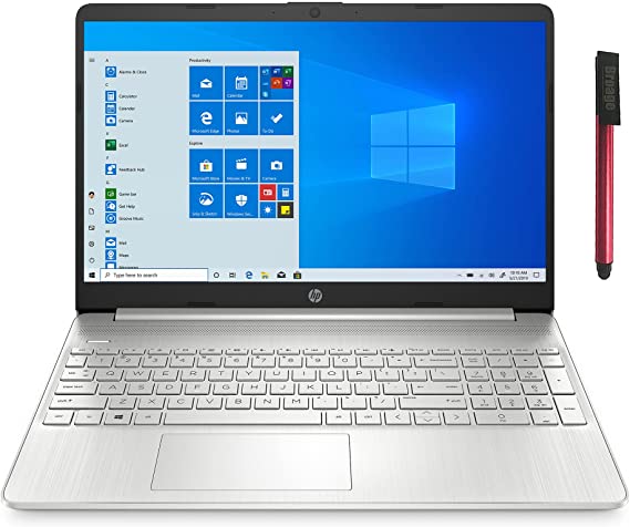 2021 Newest HP 15 15.6" FHD Laptop Computer, Hexa-Core AMD Ryzen 5 5500U up to 4.0GHz (Beat i5-10500H), 16GB DDR4 RAM, 256GB PCIe SSD, AC WiFi, Bluetooth 5, USB-C, Webcam, Windows 10, 64GB Flash Drive