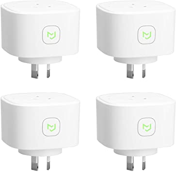 Meross Smart Plug WiFi Outlet with Energy Monitor, App Remote Control, Timing Function, Compatible with Alexa, Google Assistant, SmartThings and IFTTT, SAA & RCM Certified - 4 Pack