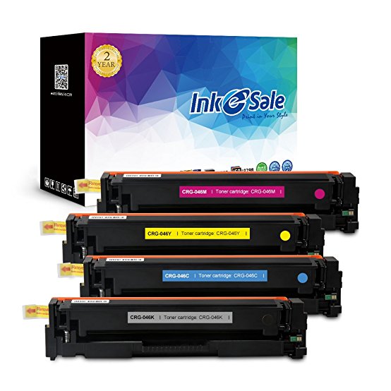 INK E-SALE Replacement for Canon CRG-046 KCMY Toner Cartridge for use with Canon Color LaserJet MF733Cdw ,MF731Cdw, MF735Cdw Printer Series 4 Pack