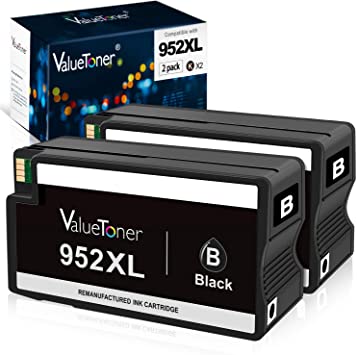 Valuetoner Remanufactured Ink Cartridges Replacement for HP 952 XL 952XL 952 High Yield for OfficeJet Pro 8710 8720 7740 8740 7720 8715 8702 Printer (2 Black)