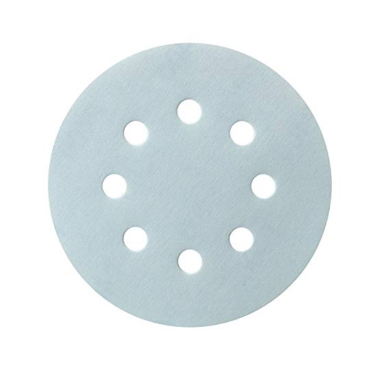 Mestool Sanding Discs 5-Inch 8-Hole Blue Granat Abrasives Dustless Hook and Loop Discs, Pack of 50 (600 grits)
