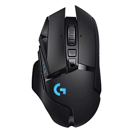 Logitech G502 Lightspeed Wireless Gaming Mouse with Hero 16K Sensor, PowerPlay Compatible, Tunable Weights and Lightsync RGB