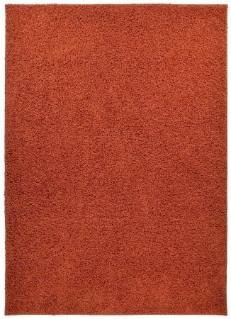 Shaggy Collection Solid Color Shag Area Rugs (Burnt Orange, 6'7"x9'6") (4097)