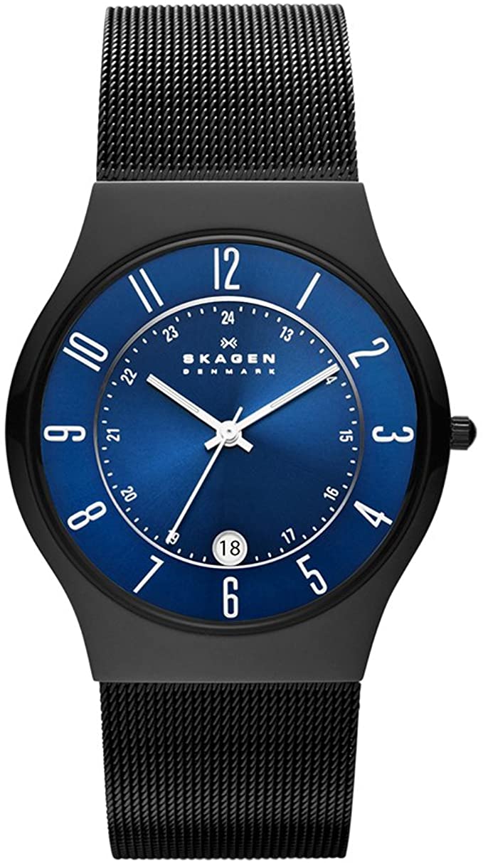 Skagen Men's Sundby Titanium and Stainless Steel Mesh Casual Quartz Watch