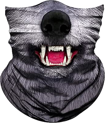 Obacle Animal Face Mask Neck Gaiter for Sun Dust Wind Protection for Men Women