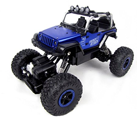 TOYEN GordVE GV641 1/18 Scale Electric RC Car Offroad 2.4Ghz 2WD High Speed 35km/h Remote Controlled Car Truck-Blue