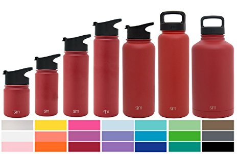 Simple Modern Summit Bottle Lids - Wide Mouth Flid Lid, Sports Chug Lid and Handle Hydro Drinking Lids - Fits all Vacuum Insulated Summit Water Flask Bottle Sizes