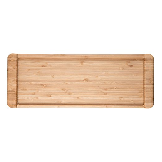 Bamboo 18 inches Rectangle Breakfast Trays Party Dinner Plates Luncheon Plates Sour Candy Gift Tray Coffee Tea Serving Tray With Handles BPA-Free Green without Spray Paint Environmental Protection