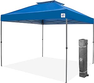 E-Z UP Patriot ONE-UP Technology Vented Shelter, 10' x 10', Royal Blue