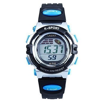 Hiwatch Boys Girls Digital Sport Watch with Easy Reader Alarm,Chronograph,Date Blue