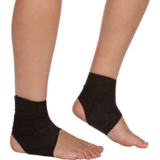 Magnetic Ankle Brace - Self-Heating Compression Support to Improve Circulation - Reduce Pain due to Tendonitis, Plantar Fasciitis & Arthritis - Soft, Breathable Comfort (Small)
