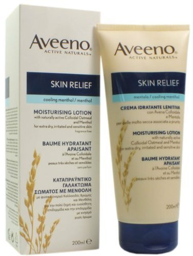 Aveeno Skin Relief Cooling Menthol Moisturising Lotion For Dry Sensitive Skin 200ml