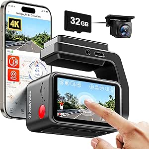 REDTIGER F4 4K Dash Cam Front with Original Rear Camera