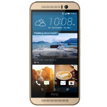 HTC One M9 Factory Unlocked 4G LTE Smartphone with 20 MP Camera - Gold