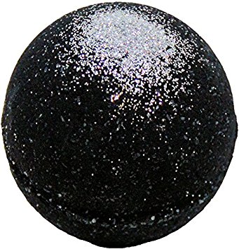 Black Bath Bomb 5.7 oz w/ Silver Glitter Aloe Vera Kaolin Clay scented w/ Little Black Dress