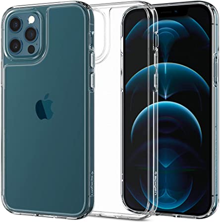 Spigen Quartz Hybrid Designed for iPhone 12 Case (2020) / Designed for iPhone 12 Pro Case (2020) - Crystal Clear