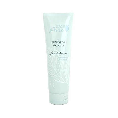 100% Pure Seafoam Facial Cleanser, Eucalyptus, 3.5 Fluid Ounce