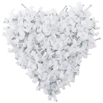 Ethernet Cable Clips Jadaol® White 200 Pieces for Cat7 cables - 7mm