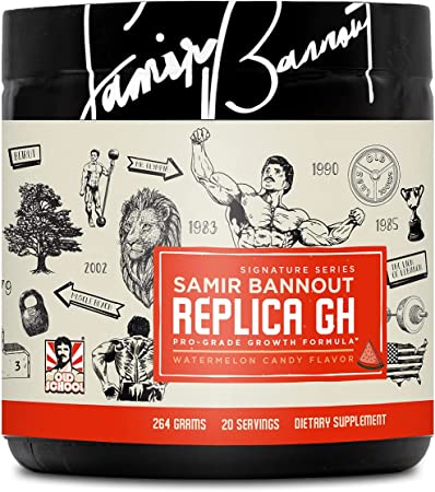 Samir Bannout Replica GH Boost Powder Watermelon Candy – Professional Grade Muscle Building Growth Formula, Energy Booster, Hormone Stimulator – Glutamine, Arginine - Vegan, Keto - Men & Women