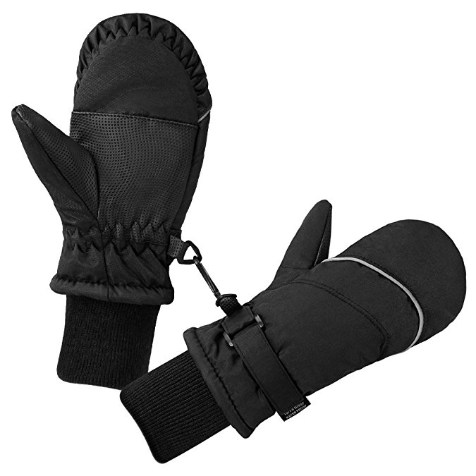 Terra Hiker Children’s Ski Mittens, Waterproof & Windproof, Breathable Ripstop Fabric