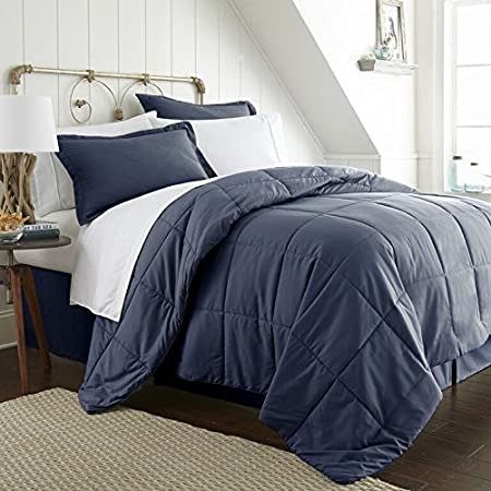 Linen Market Bed in A Bag, Full, Navy (SS-Multi-Full-Navy)