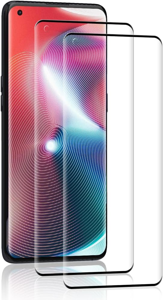 Screen Protector for OPPO Find X3 Pro, Tempered Glass Curved Full Coverage, Anti-Scratch, Touch Sensitive, Easy installation, Ultra HD Saver Shield Film -2 Pack